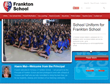 Tablet Screenshot of franktonschool.ac.nz